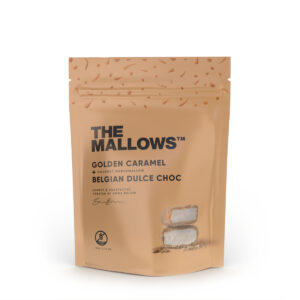 Forside 13 The Mallows pose golden caramel gourmet marshmallows skumfiduser karamel salt dulce chokolade fra Emma Bülow Marshmallows caramel salted dulce chocolate Maldon sea salt