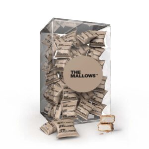 The Mallows Flowpack container skumfiduser med coffee caramel mallows box