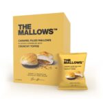 Caramel Filled Mallows Crunchy Toffee The Mallows Marshmallows chokolade-karamel-Skumfiduser med karamel fyld