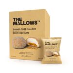 Caramel Filled Mallows Belgian Dulce Chocolate The Mallows Marshmallows belgisk chokolade karamel Skumfiduser med karamel fyld The Mallows