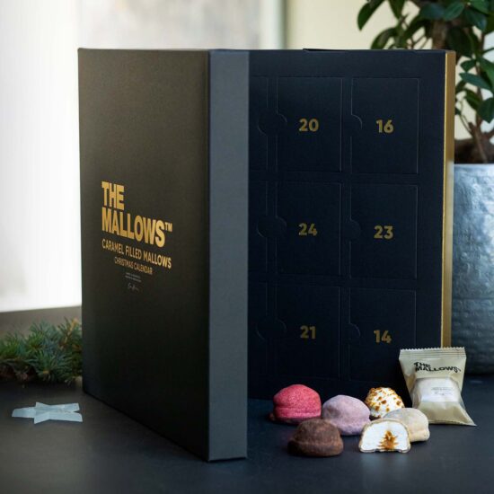 The Mallows julekalender caramel filled mallows calendar gourmet chokolade skumfiduser indhold