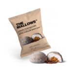 Caramel Filled Marshmallows White Chocolate & Coffee — enkeltpakket flowpack med karamelfyldte skumfiduser, hvid belgisk chokolade, espresso og Maldon sea salt | The Mallows Emma Bülow peter larsen kaffe
