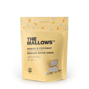 Mango & Coconut gourmet mallows denmark belgian chocolate skumfiduser vanilla