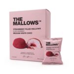 Strawberry Filled Mallows Box White Choc + Rich Raspberry Mallows Jordbærfyldte skumfiduser Emma Bülow The Mallows