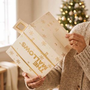 The mallows classic gourmet julekalender 2026 flowpacks skumfiduser med belgisk chokolade marshmallows christmas calendar 12 smagsvarianter børn og voksne emma bülow