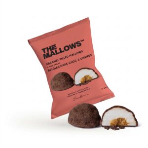 Dark Chocolate caramel filled mallows mørk chokolade orange appelsin skumfiduser gourmet marshmallows box