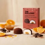 Dark Chocolate caramel filled mallows mørk chokolade orange appelsin skumfiduser gourmet marshmallows table